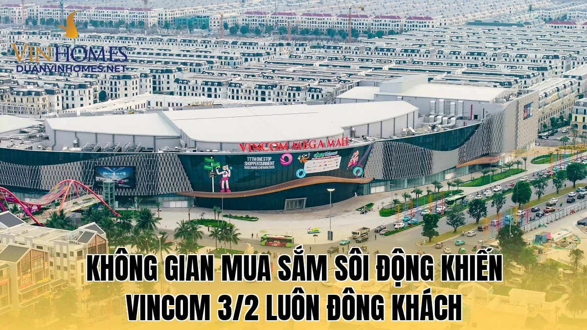 Không gian mua sắm sôi động khiến Vincom 3/2 luôn đông khách