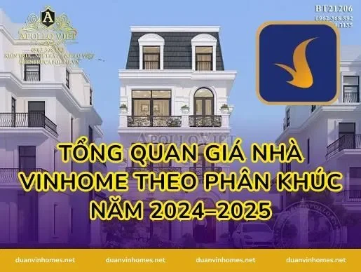 Tổng quan giá nhà Vinhome theo phân khúc năm 2024–2025